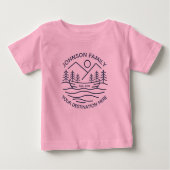 Custom Family Lake Camping Vacacation Group Matchi Baby T-shirt (Vorderseite)