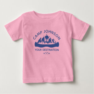 Custom Family Lake Camping Vacacation Group Matchi Baby T-shirt