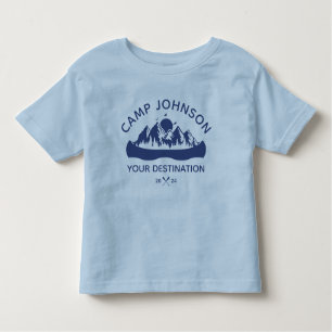 Custom Family Lake Camping Vacacation Group Matchi Kleinkind T-shirt