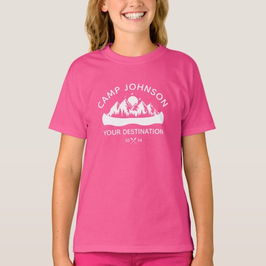 Custom Family Lake Camping Vacacation Group Matchi T-Shirt (Vorderseite)