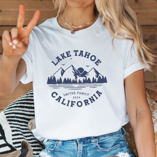 Custom Family Lake Camping Vacacation Group Matchi T-Shirt