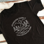 Custom Family Lake Camping Vacacation Group Matchi T-Shirt<br><div class="desc">Möchten Sie Ihren Camping- und Seeblick feiern? Unsere individuellen T - Shirt sind ideal für Wiedersehen,  Gruppenreisen und Outdoor-Abenteuer. Personalisieren Sie sie mit Ihrem Familiennamen oder Gruppennamen und Urlaubsjahr für einen einzigartigen Sake. Bestellen Sie noch heute und schätzen Sie die Erinnerungen für immer!</div>