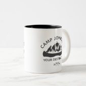 Custom Family Lake Camping Vacacation Group Matchi Zweifarbige Tasse (VorderseiteRechts)
