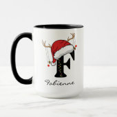 Custom Family Monogram Holiday Mug for Friends Tasse (Links)
