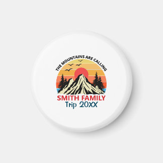Custom Family Mountain Trip Magnet