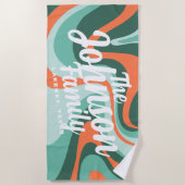Custom Family Name Beach Handtuch - Pool A (Vorderseite)