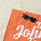 Custom Family Name Beach Handtuch - Pool C (Beispiel)