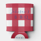 Custom Family Name Buffalo Karo Dosenkühler (Rückseite)