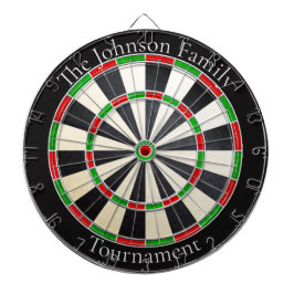 Custom Family Name Dartboard Dartscheibe
