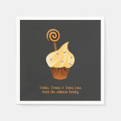 Custom Family Name Halloween Napkins Serviette (Vorderseite)