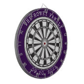 Custom Family Name Personalized Dartboards Dartscheibe (Vorderseite Links)