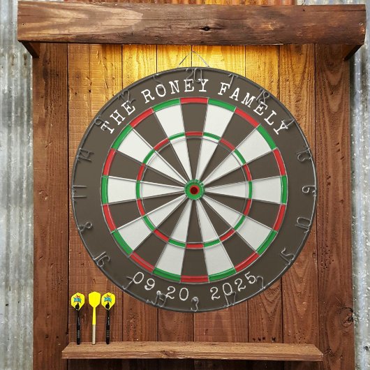 Custom Family Name Personalized Dartboards Dartscheibe