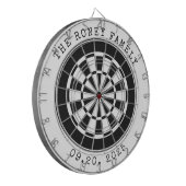Custom Family Name Personalized Dartboards Dartscheibe (Vorderseite Links)