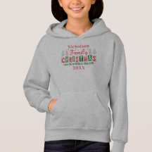 Custom Family Name Red Green Weihnachten