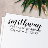 Custom Family Name Return Address big primadona Permastempel