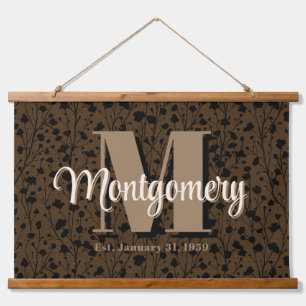 Custom Family Name Sign Wedding Geschenk Idee Mood Wandteppich Mit Holzrahmen