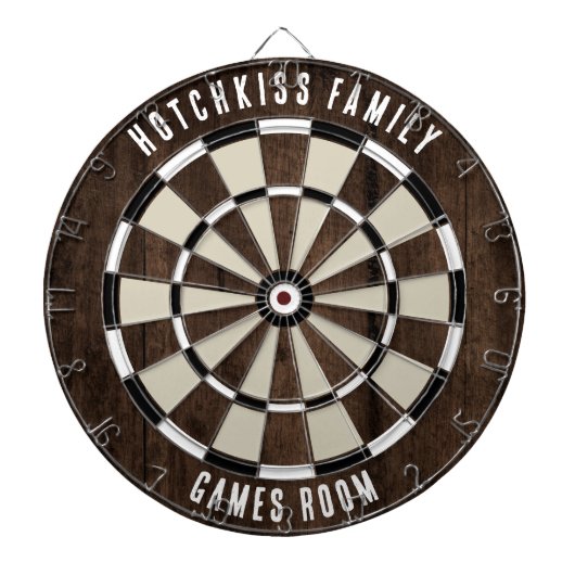 Custom Family Name Unique Dartscheibe (vorne)