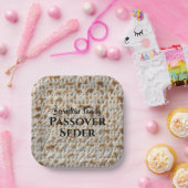 Custom Family Passover Seder Matzah Pappteller (Party)