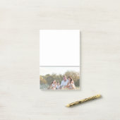 Custom family photo add photo stylish personalized post-it klebezettel (Auf Schreibtisch)