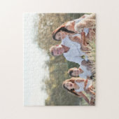 Custom family photo add photo stylish personalized puzzle (Vertikal)