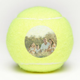 Custom family photo add photo stylish personalized tennisbälle