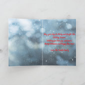 Custom Family Photo Christmas Card Karte (Innenseite)