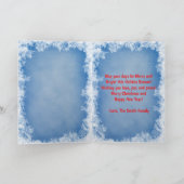 Custom Family Photo Christmas Card Karte (Innenseite)