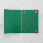 Custom Family Photo Christmas Card Karte (Innenseite)