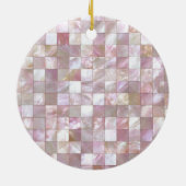 Custom Family Photo Christmas Ceramic Ornament  (Hinten)