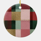 Custom Family Photo Christmas Ceramic Ornament (Hinten)