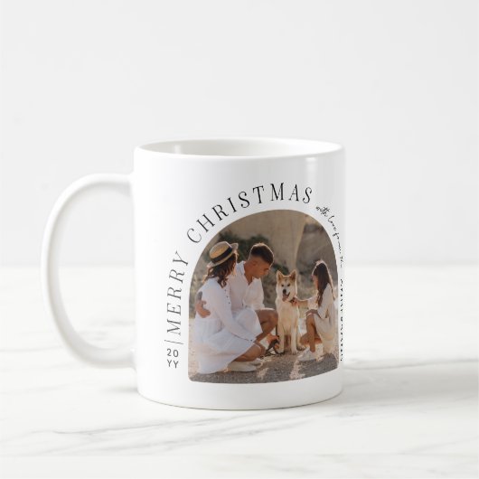 Custom Family Photo Christmas Snow Globe | Kaffeetasse (Links)