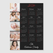 Custom Family Photo Collage 2026 Calendar Magnet (Vorderseite)
