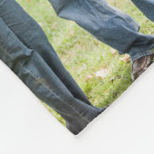 Custom Family Photo Collage Elegant Gift Black Fleecedecke (Ecke)