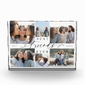 Custom Family Photo Collage Gift Best Friends Ever Fotoblock (Vorderseite)