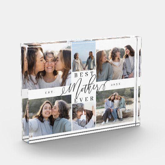 Custom Family Photo Collage Gift Best Mother Ever Fotoblock (Links)