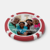Custom Family Photo Double Sided Christmas Pokerchips (Einzeln)