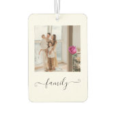 Custom Family Photo Freshener Autolufterfrischer (Rückseite)