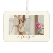 Custom Family Photo Freshener Autolufterfrischer (Rückseite)
