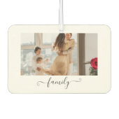 Custom Family Photo Freshener Autolufterfrischer (Vorderseite)