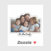 Custom Family Photo Funny Face Sticker | Personali (Blatt)