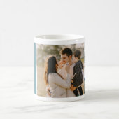 Custom Family Photo Gift with Elegant Initial Kaffeetasse (Mittel)