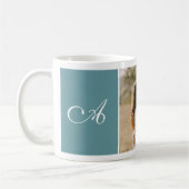 Custom Family Photo Gift with Elegant Initial Kaffeetasse (Links)