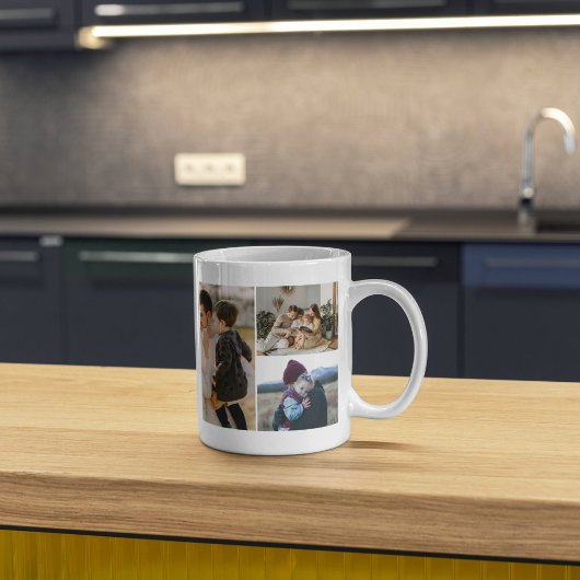 Custom Family Photo Gift with Elegant Initial Kaffeetasse