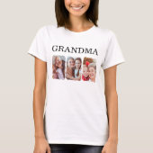 Custom Family Photo Grandma T-Shirt (Vorderseite)