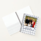Custom Family Photo House Illustration Pattern Notizblock (Innenseite)
