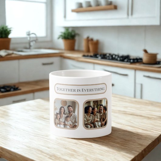 Custom Family Photo Mug – Together Is Everything Espressotasse