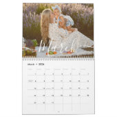 Custom Family Photo | Personalized 2026 Kalender (Mär 2026)