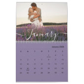 Custom Family Photo | Personalized Dusty Purple Kalender (Jan 2026)