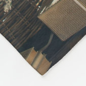 Custom Family Photo - Personalized Last Name Fleecedecke (Ecke)