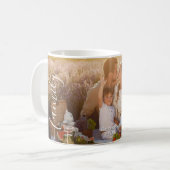 Custom Family Photo – Personalized Last Name  Kaffeetasse (Vorderseite Links)